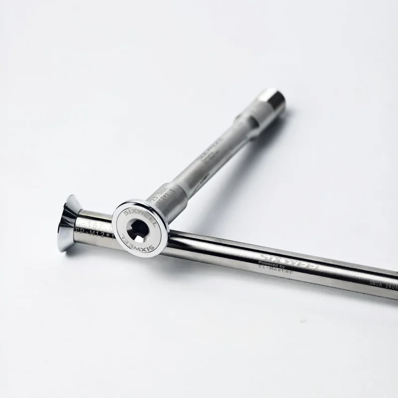 SIXWEEL Titanium THRU AXLES Y1RS SILVER